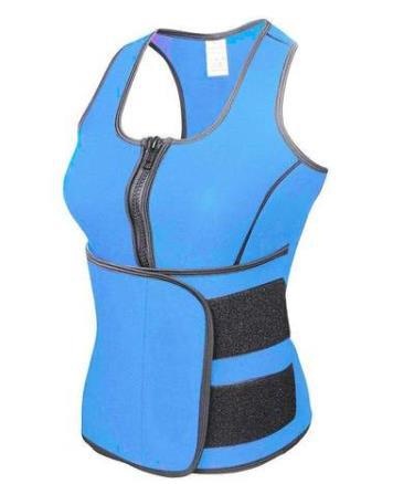 Formiva Waist Trainer Vest – Full‑Body Shapewear for Waist Slimming & Tummy Control Blue