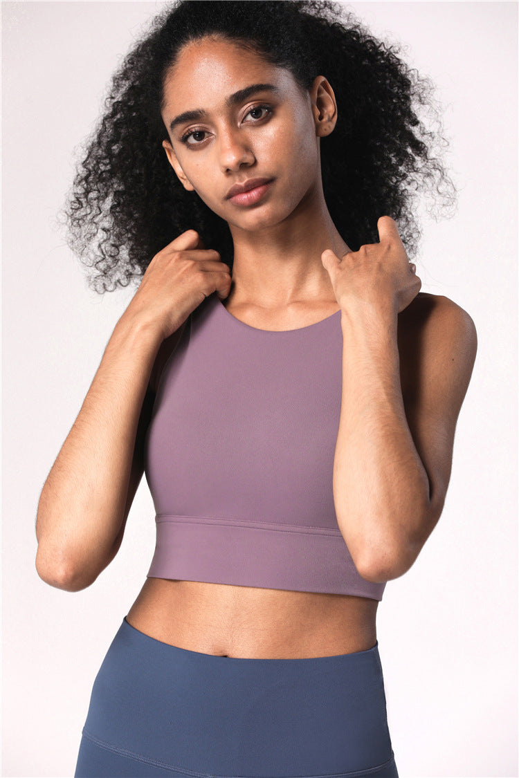 Premium Cross-Back Strappy Longline Sports Bra for Women Mulbevry