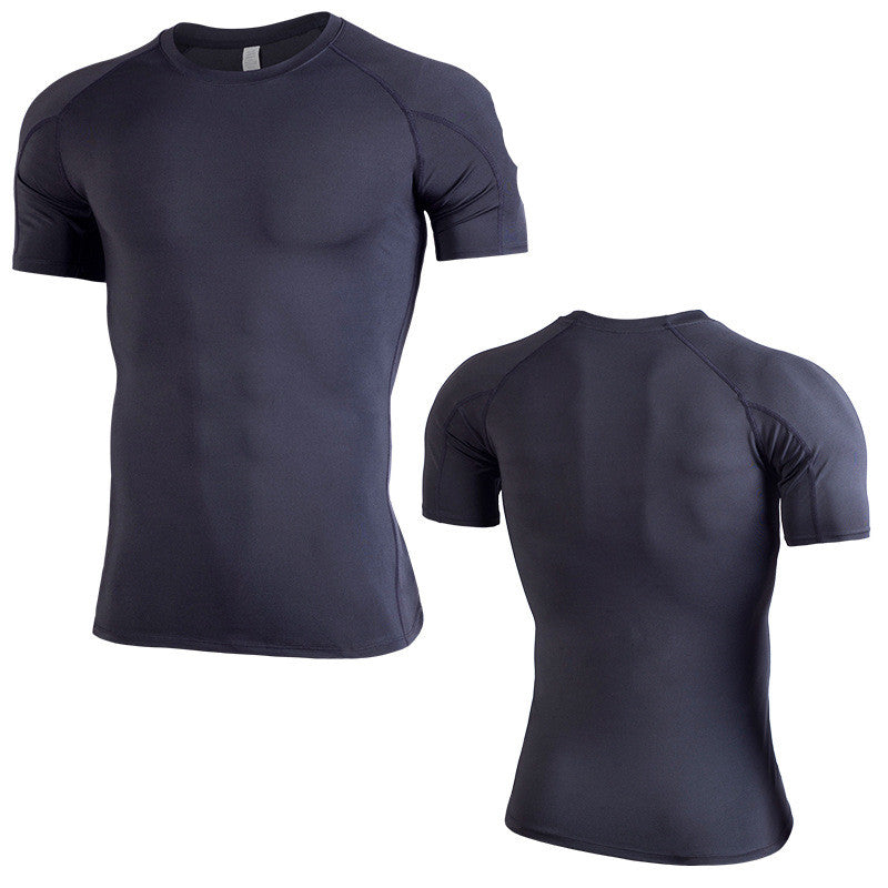 Premium Plus Size Short Sleeve Fitness T-Shirt Black