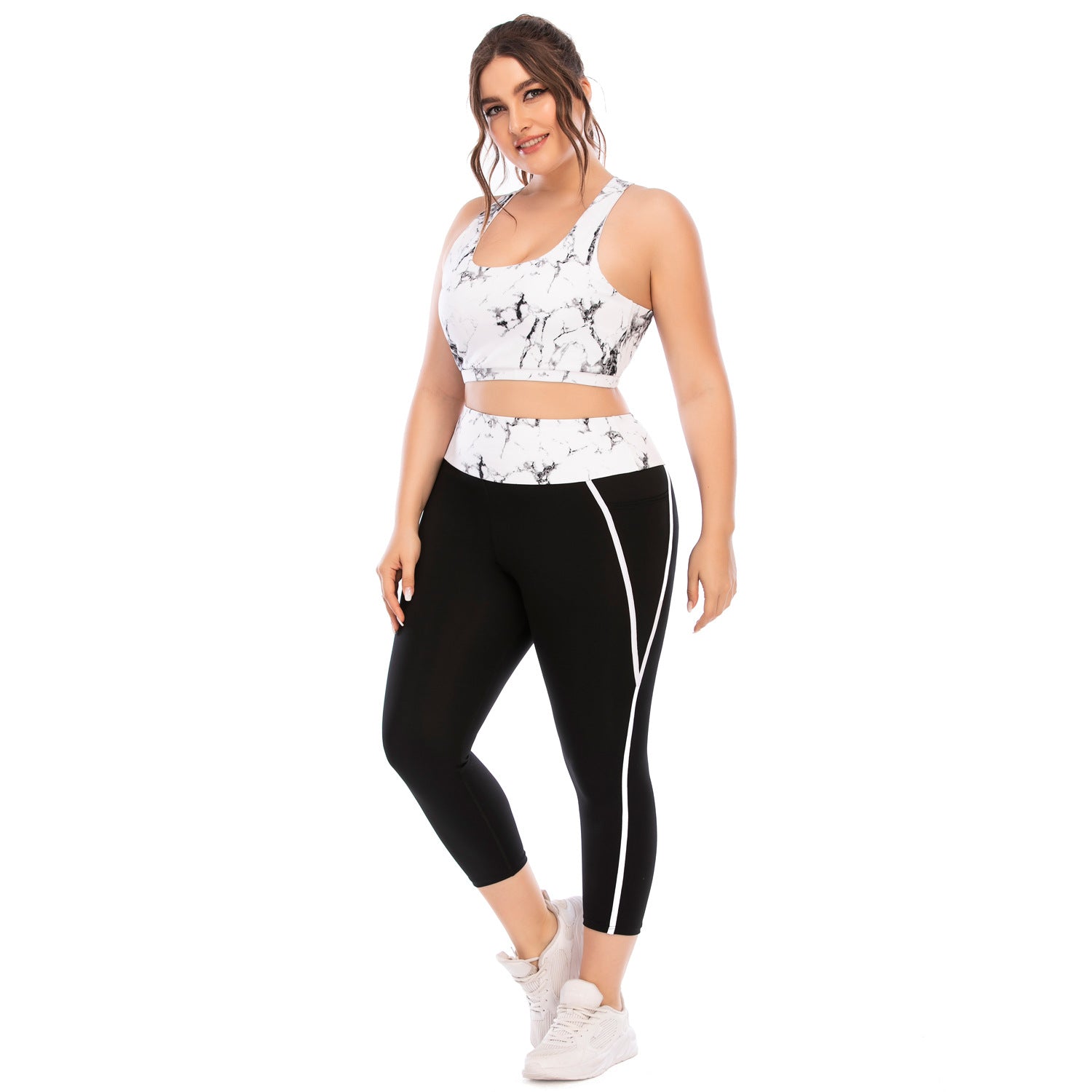 Premium Plus Size Yoga Leggings - Workout Clothing Set