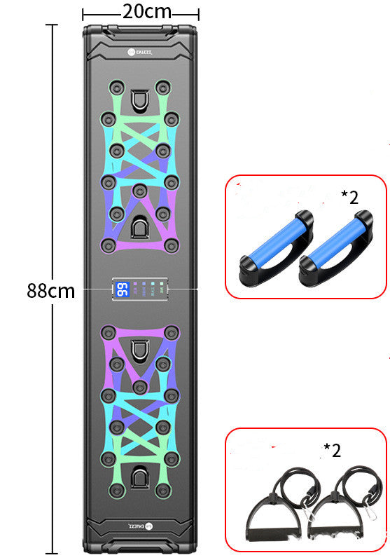 Premium Intelligent Push-Up Board - Color-Coded Multifunctional Training System Zhizun model with rally