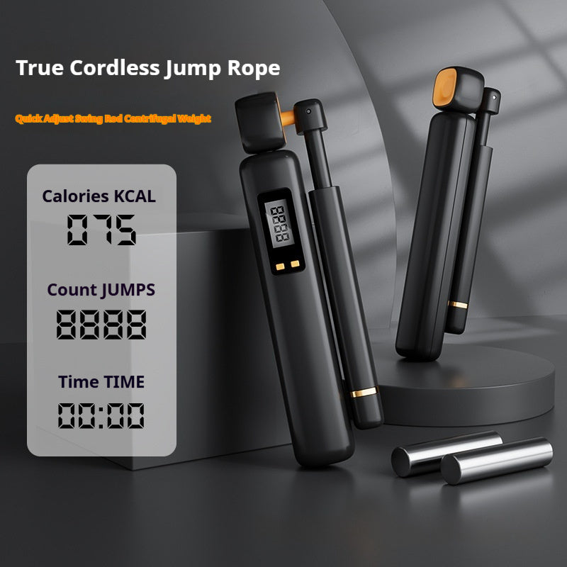 Premium Cordless Smart Jump Rope with Weighted Balls & Intelligent Digital Counter