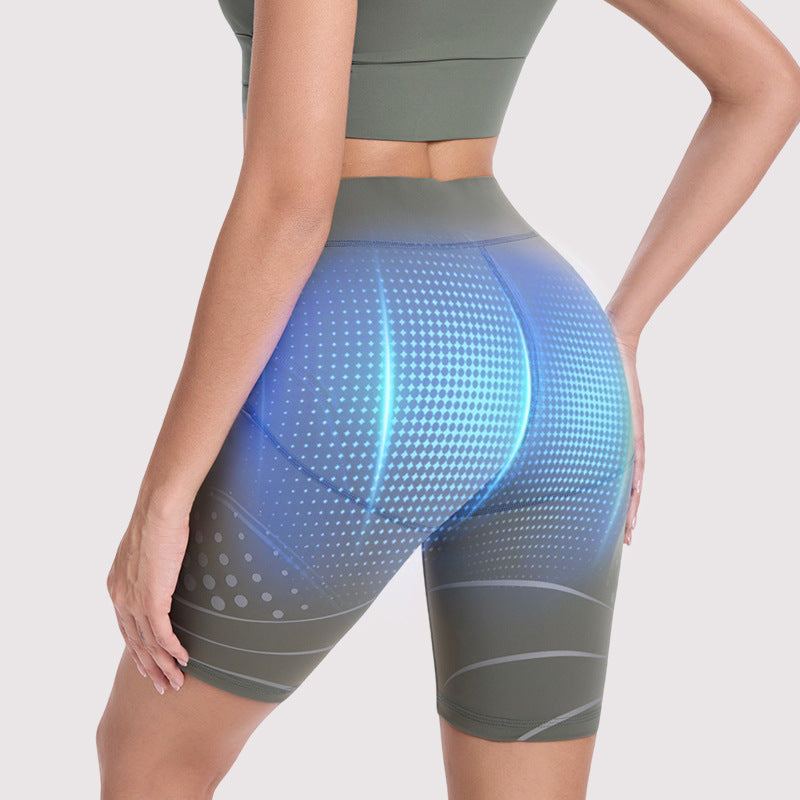 Smart EMS Fitness Leggings with Hip‑Enhancing Pulse Technology – Yoga, Workout & Body Sculpting Pants English Gray One size