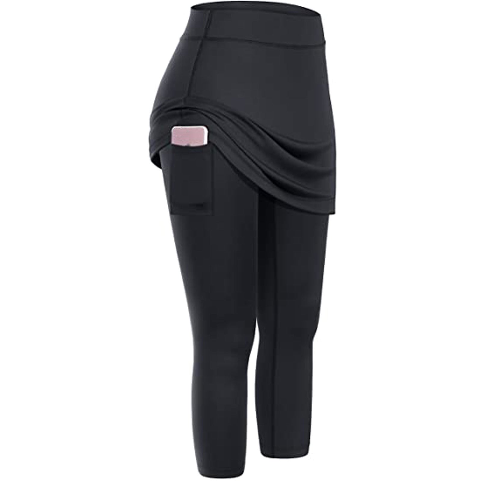 Premium Women's Leggings with Pockets - Yoga Fitness Pants Black