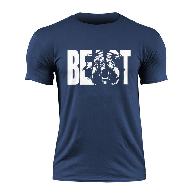 Premium Combed Cotton Fitness T-Shirt - Plus Size Men's Activewear | Summer Workout Tee | Online Fitness Center