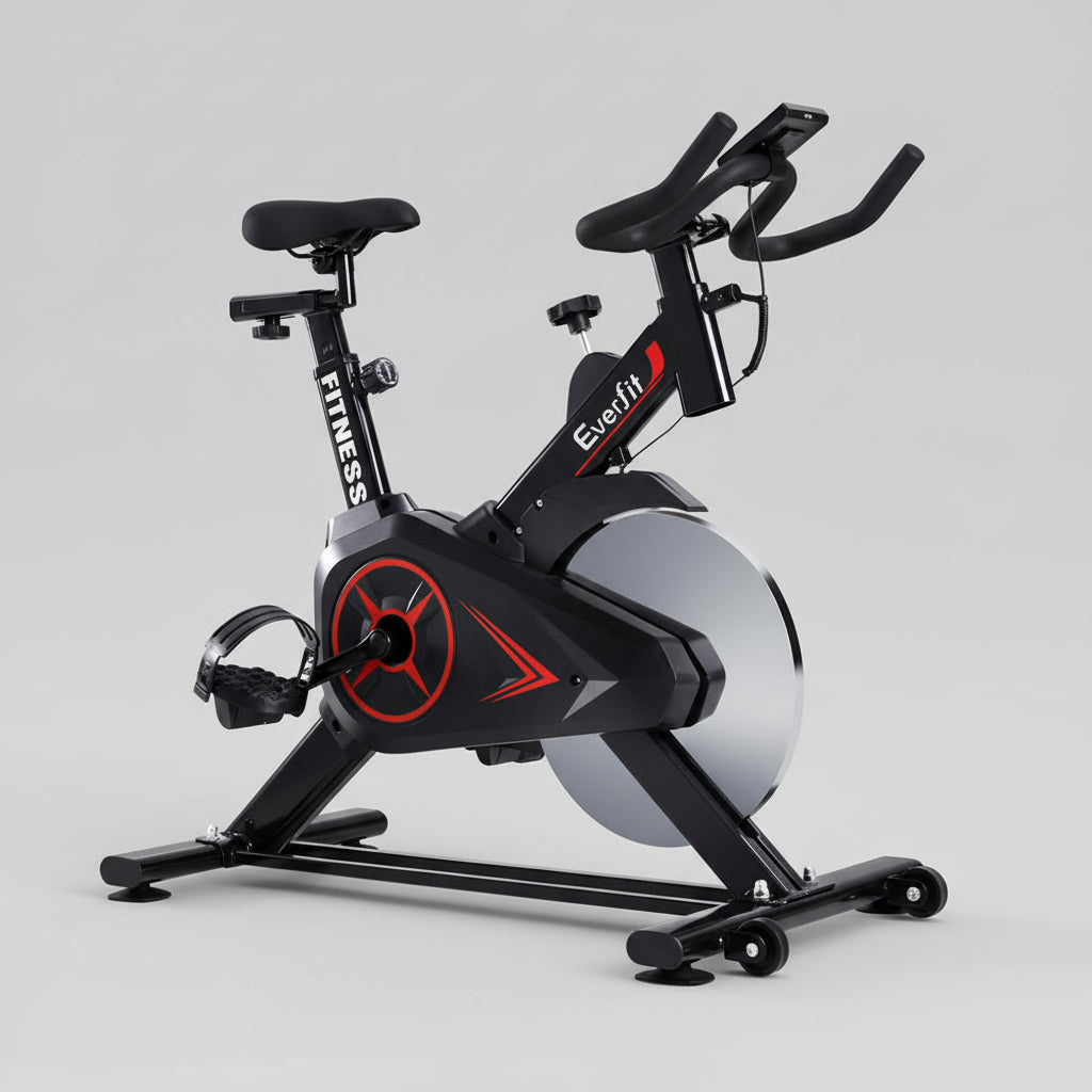 Spin Exercise Bike | Indoor Cycling Home Gym Fitness Machine with Adjustable Resistance
