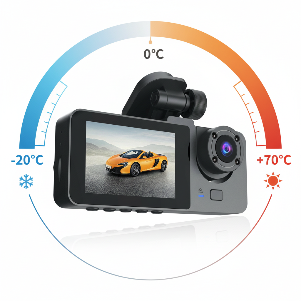 Black A2 Triple Lens Car Dash Camera Recorder