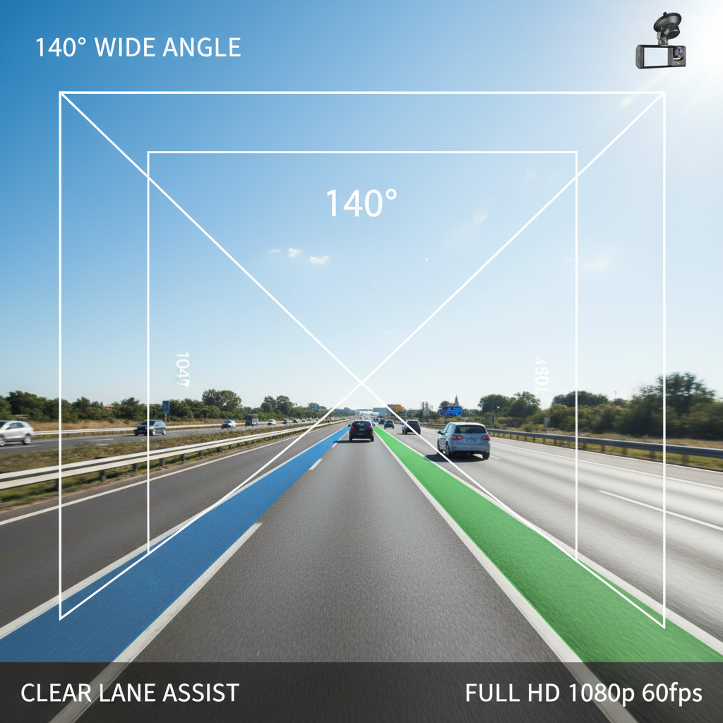 HD Night Vision Car Driving Recorder with 3 Lenses