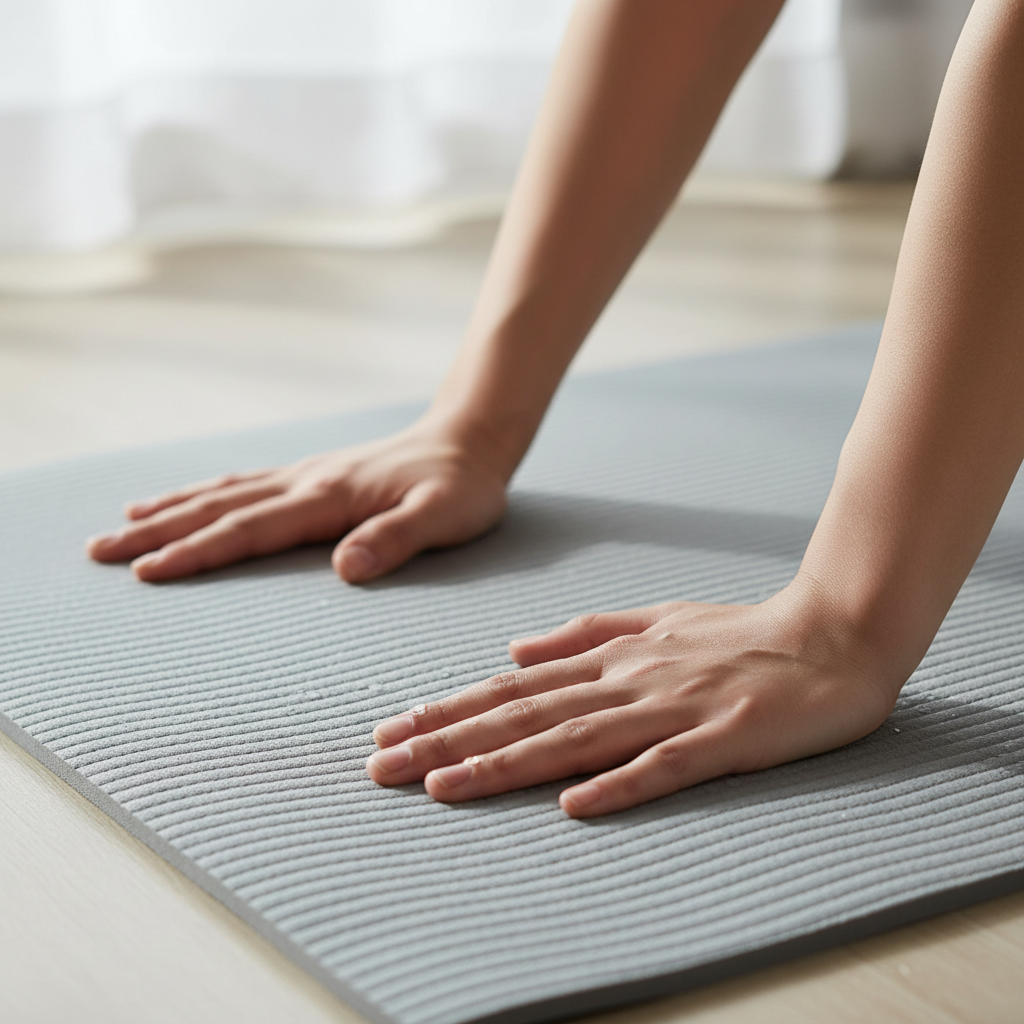Powertrain Dual Layer 6mm Yoga Mat | Slate Grey | Non-slip Surface And Carry Strap For Ultimate Comfort And Portability