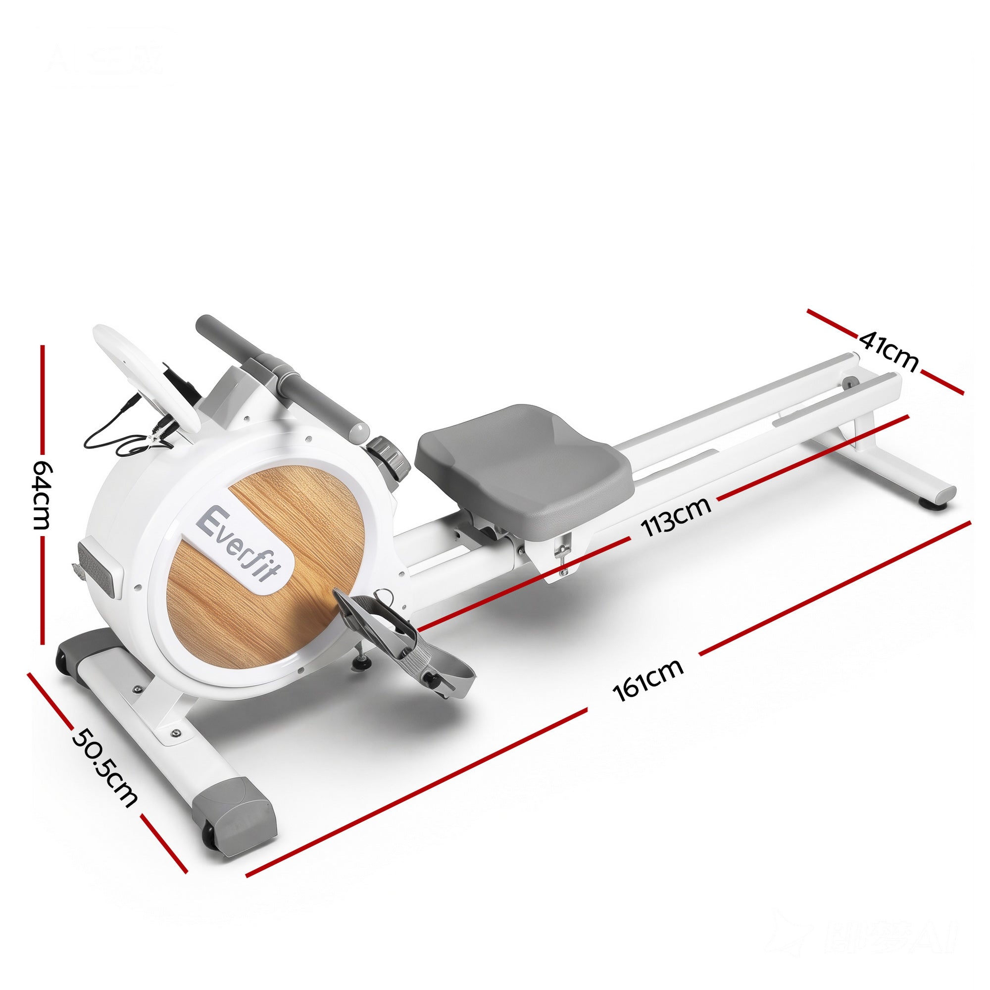 Magnetic Rowing Machine | Home Gym Cardio with 16 Resistance Levels, Bluetooth & Scandinavian Design
