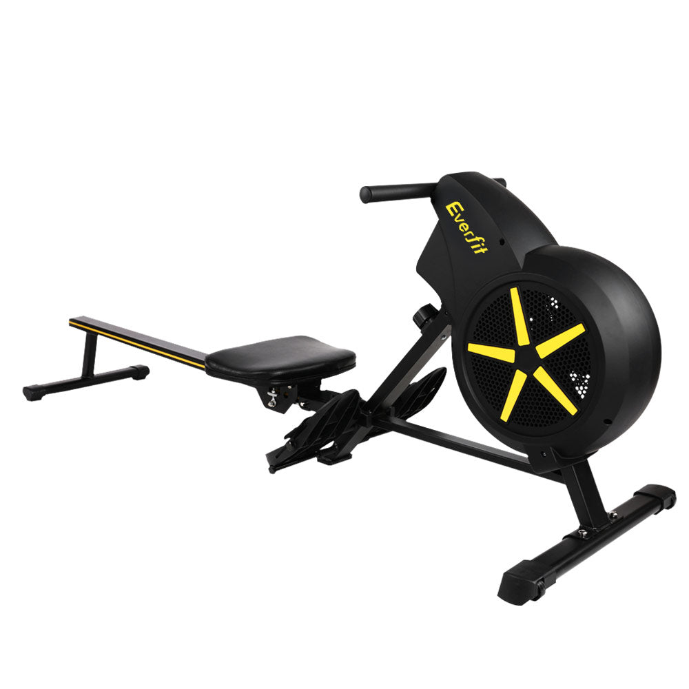 Air Rowing Machine | 8 Resistance Levels, 150kg Capacity & Whisper-Quiet | Home Gym Cardio