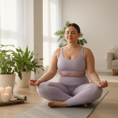 Powertrain Dual Layer 6mm Yoga Mat | Slate Grey | Non-slip Surface And Carry Strap For Ultimate Comfort And Portability