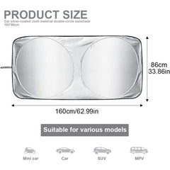 Car Windshield Sun Shade,Foldable Front Windshield Visor Sunshade Cover,Anti Uv Reflective Protector,Sunshade Block