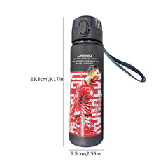 Ronaldo Premium Protein Shaker Bottle - BPA-Free Sports Water Bottle & Mixer A 560ml