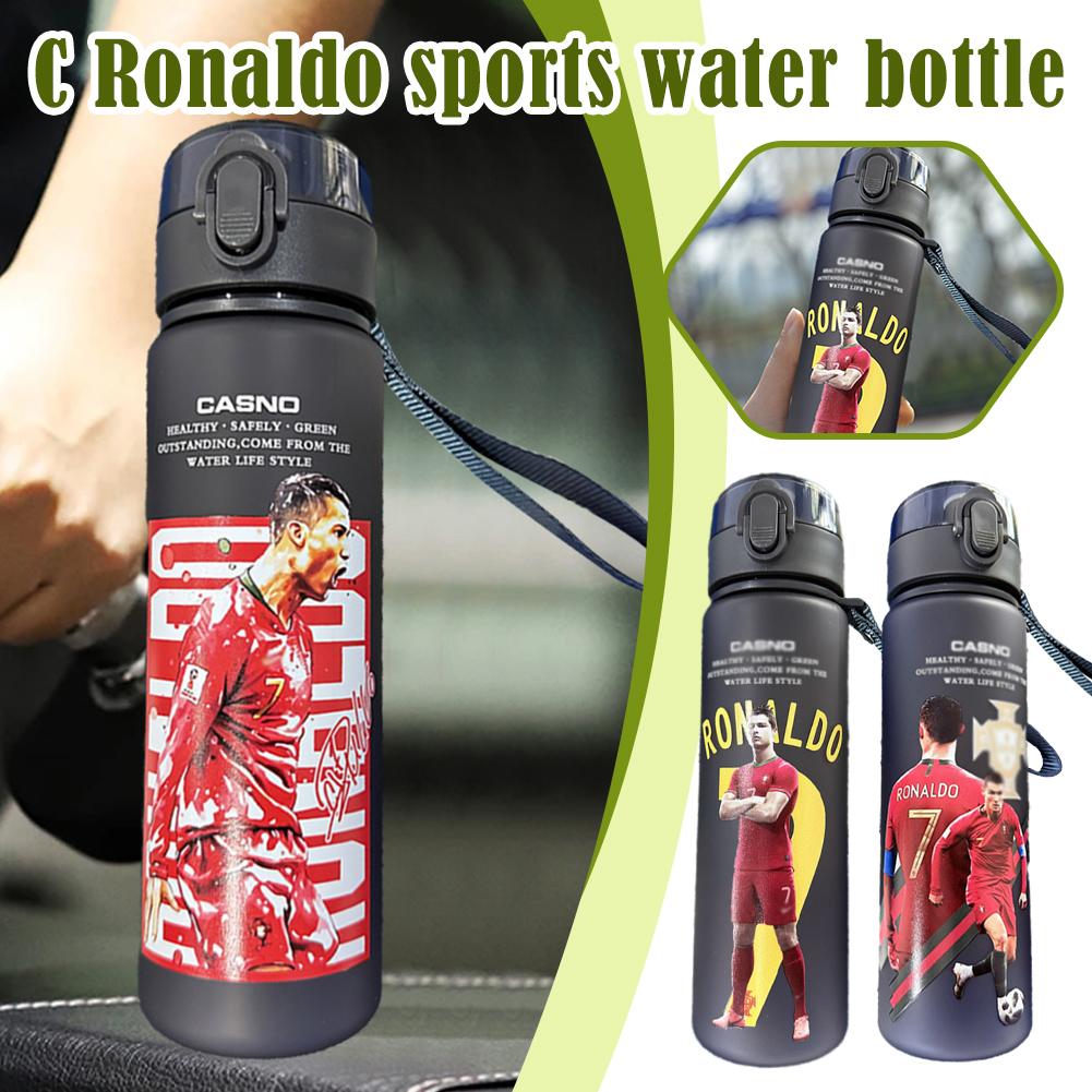 Ronaldo Premium Protein Shaker Bottle - BPA-Free Sports Water Bottle & Mixer A 560ml