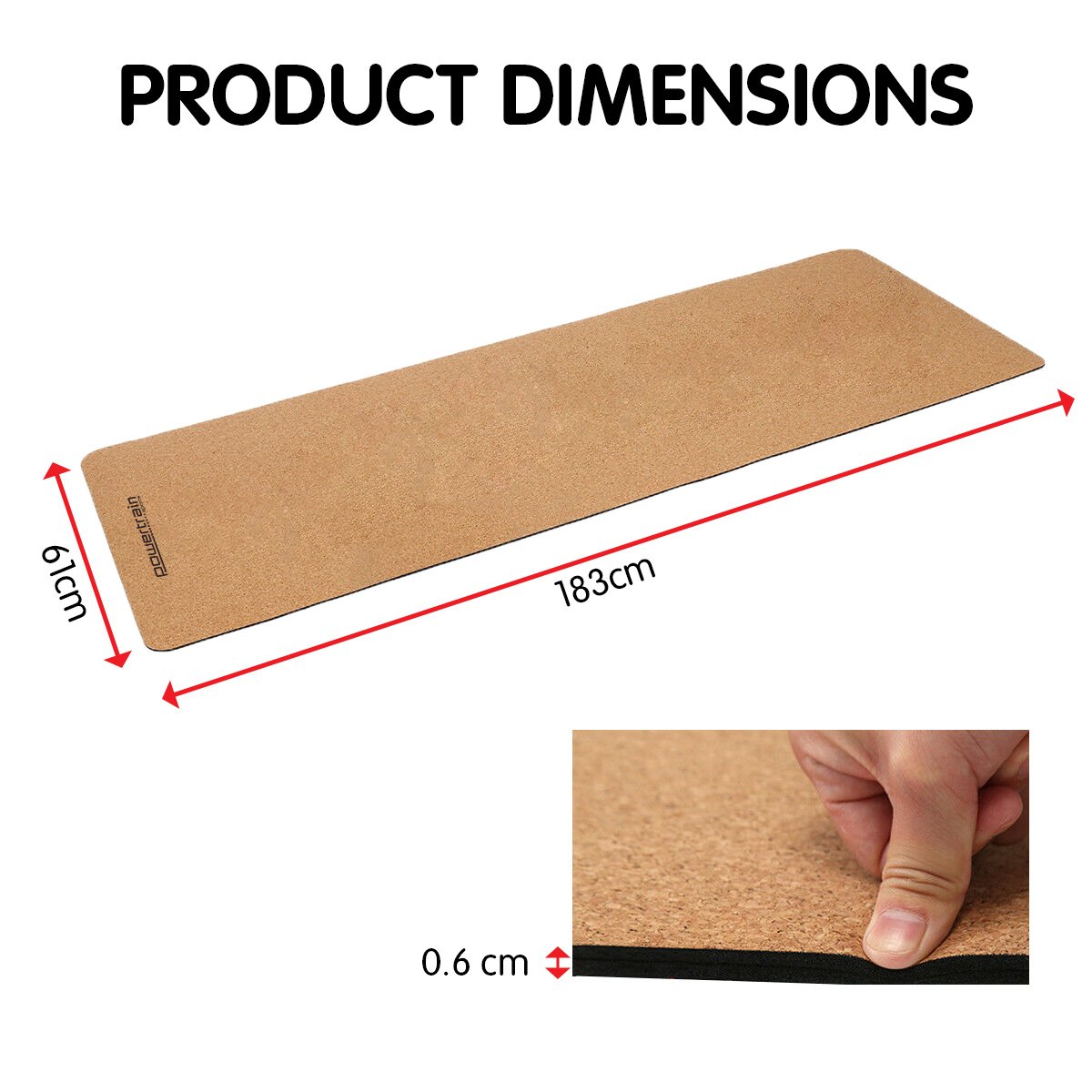 Cork Yoga Mat with Carry Straps – Eco‑Friendly, Non‑Slip, Pilates & Home Gym Mat | Online Fitness Center