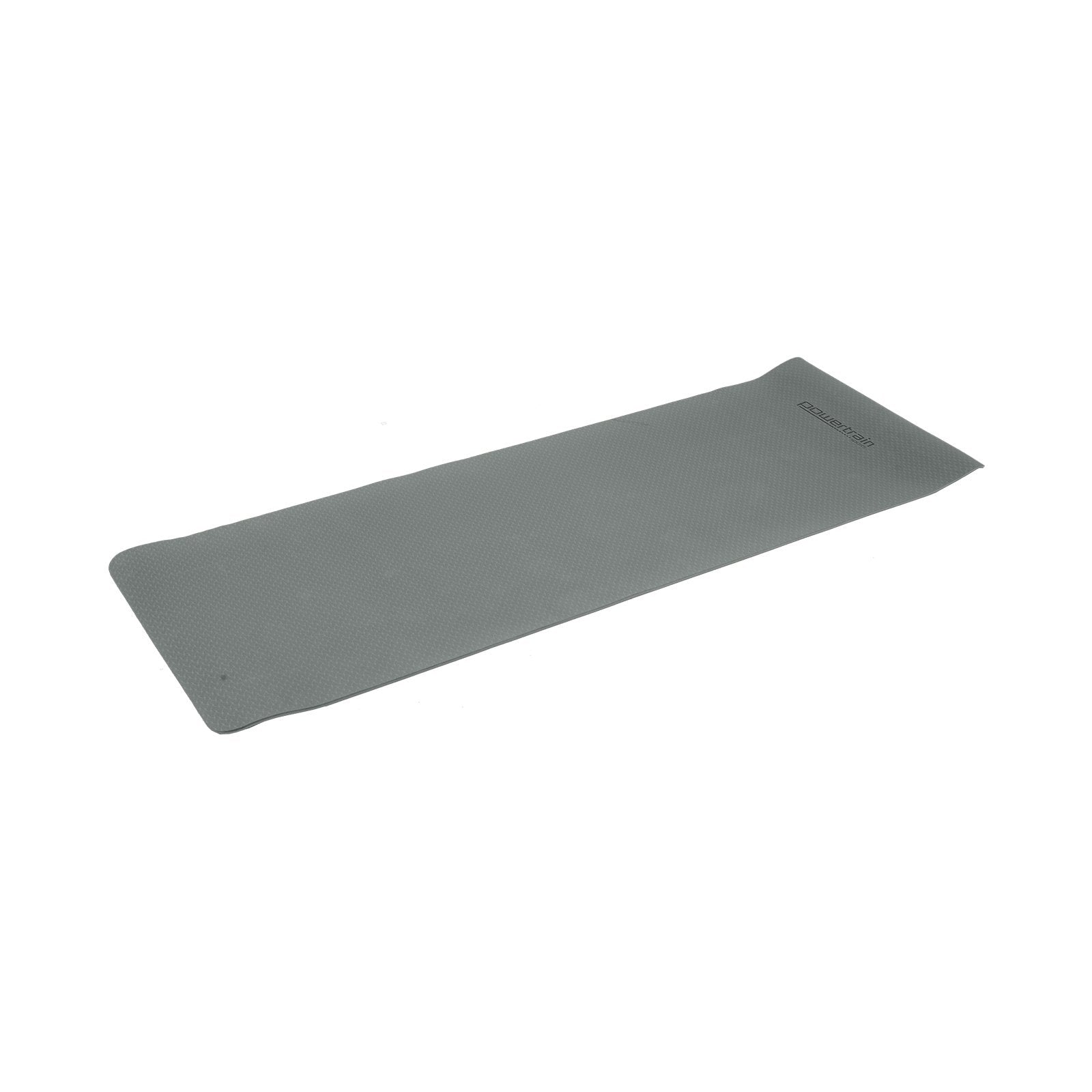 Powertrain Dual Layer 6mm Yoga Mat | Slate Grey | Non-slip Surface And Carry Strap For Ultimate Comfort And Portability