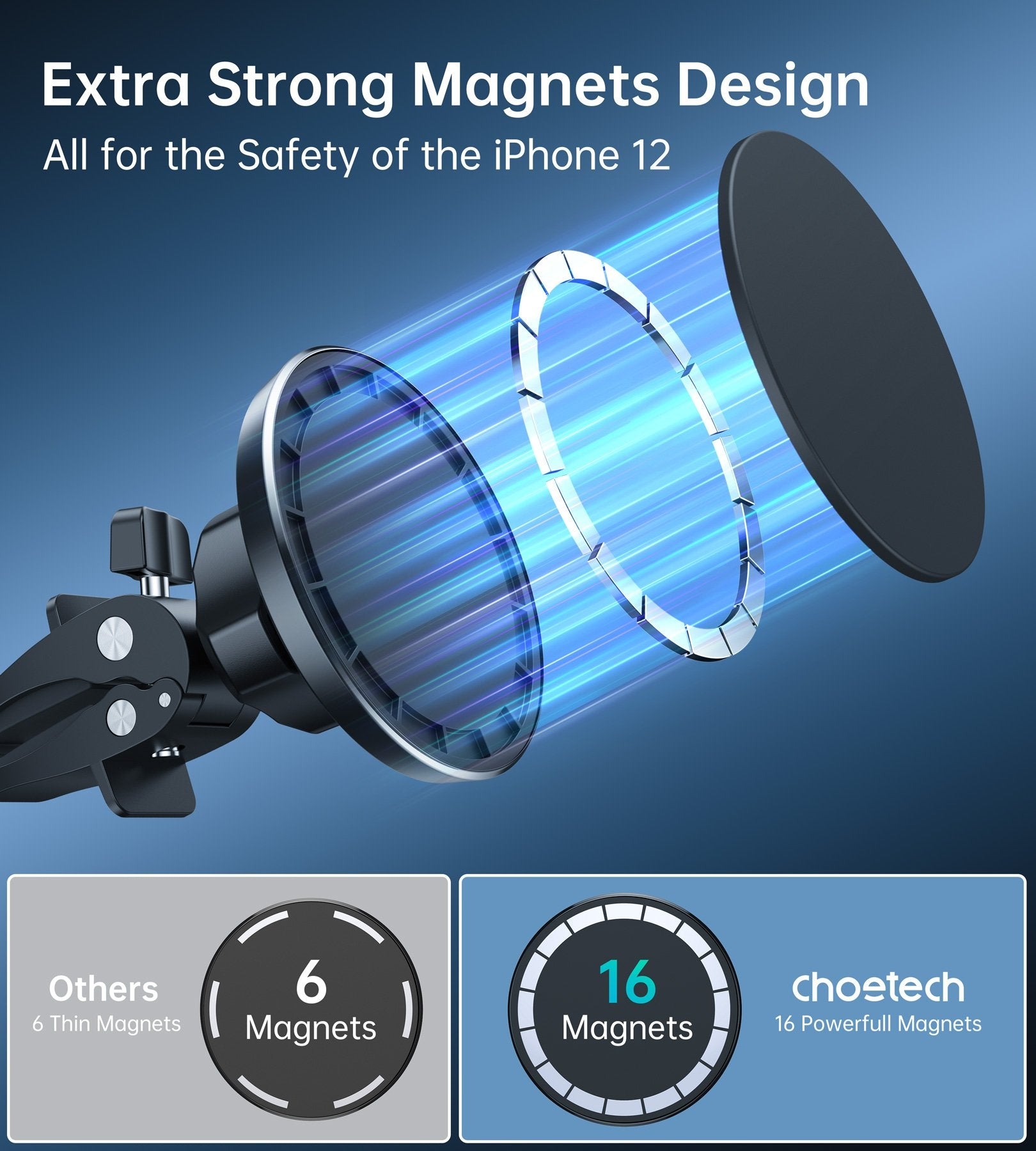 Magsafe iPhone 12 Magnetic Car Mount Car Air Vent Phone Holder