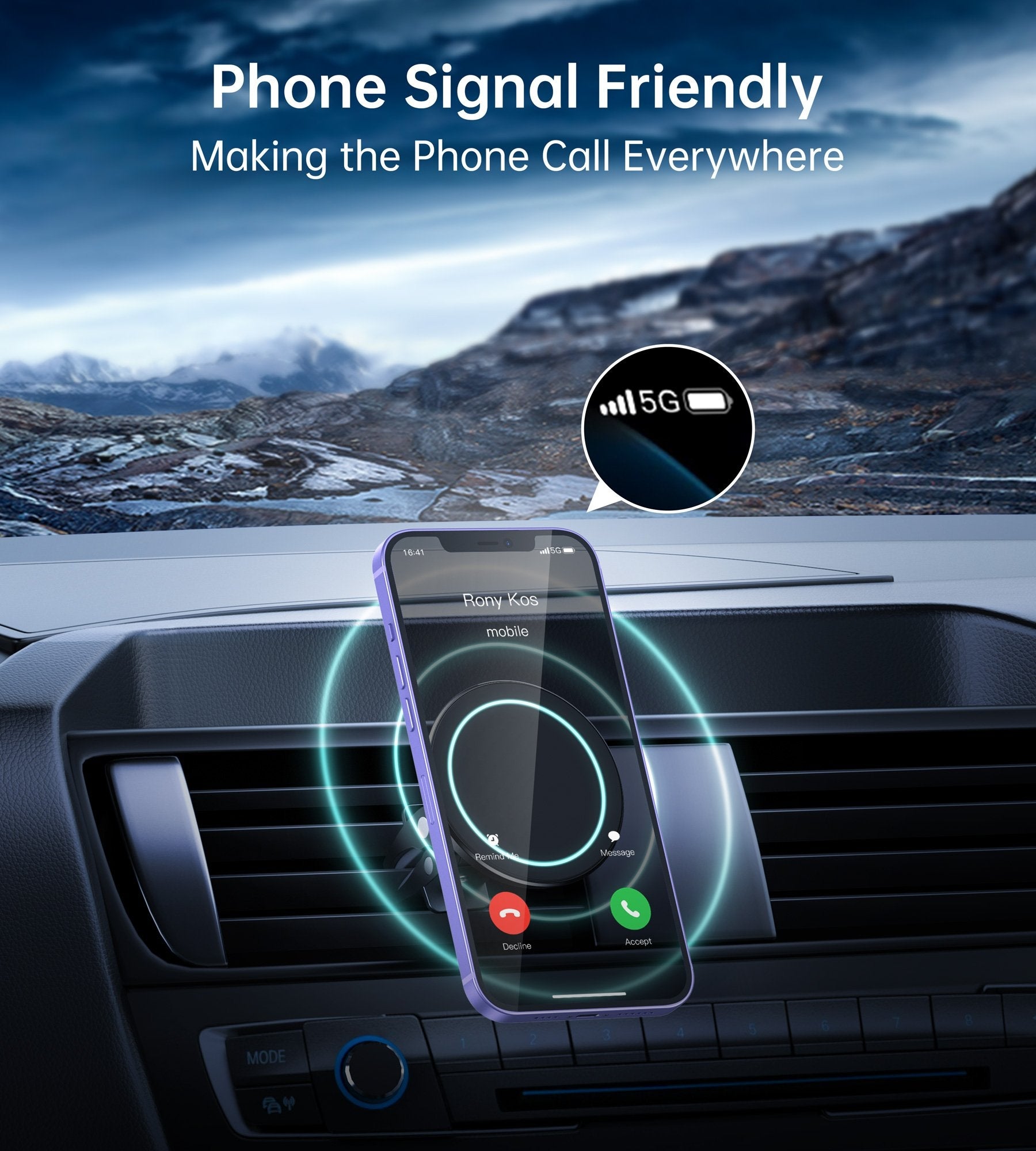 Magsafe iPhone 12 Magnetic Car Mount Car Air Vent Phone Holder