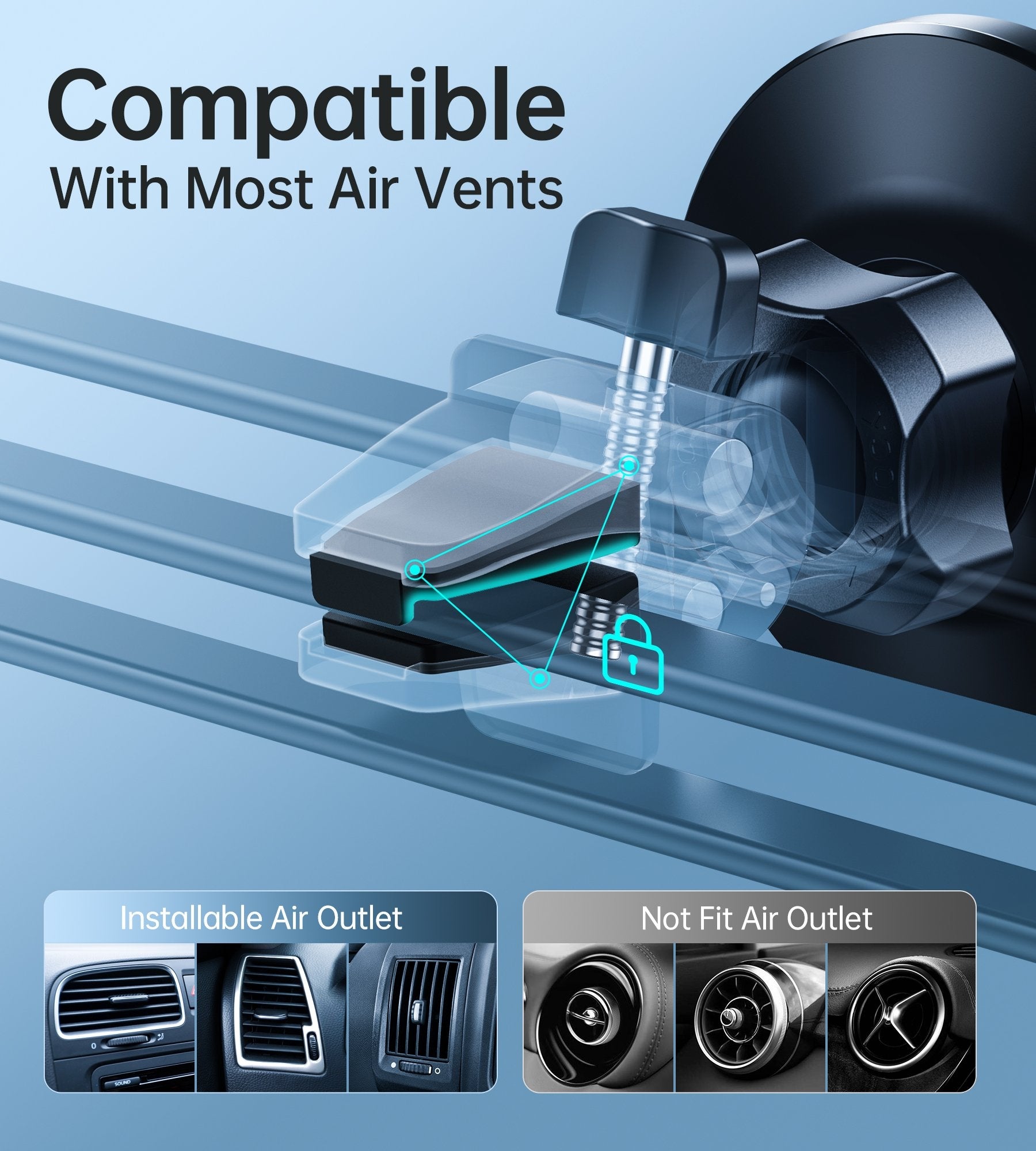 Magsafe iPhone 12 Magnetic Car Mount Car Air Vent Phone Holder