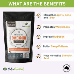 Grass-Fed Beef Bone Broth Powder 90g - Premium Australian & NZ Collagen Supplement