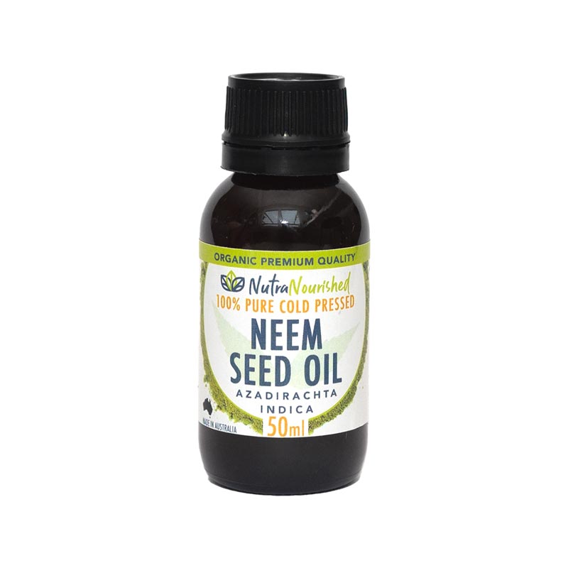 Organic Neem Seed Oil 50ml - 100% Cold Pressed Natural Skin & Hair Treatment
