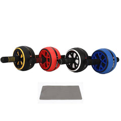 Abdominal Muscle Wheel Exercise Roller Fitness Equipment for Home Gym Men Women - Yellow