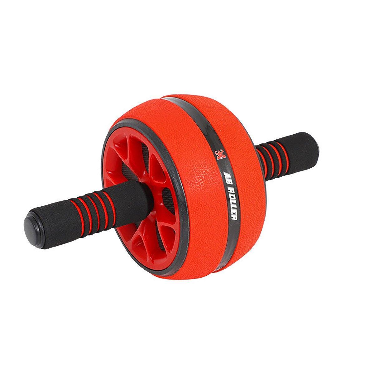 Abdominal Muscle Wheel Exercise Roller Fitness Equipment for Home Gym Men Women - Yellow