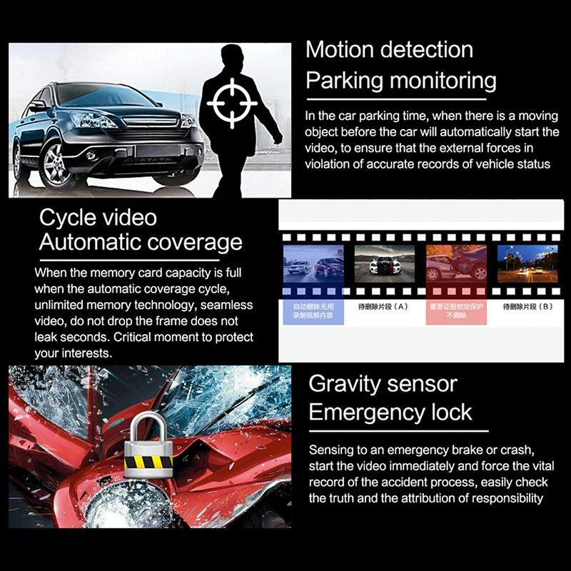 4K Ultra HD Dash Cam with WiFi, Night Vision, Motion Detection & 170° Wide‑Angle Lens – Premium Vehicle Recorder