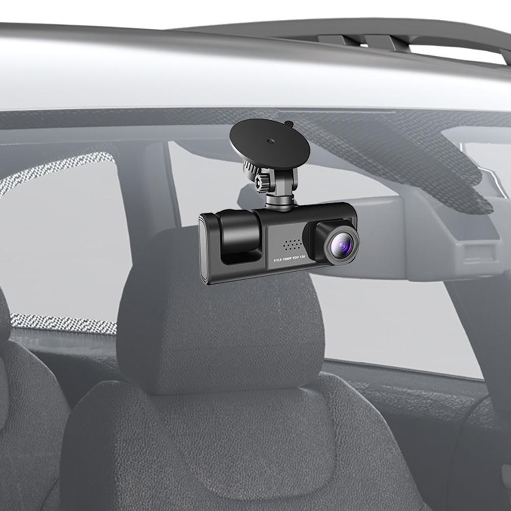HD Night Vision Car Driving Recorder with 3 Lenses