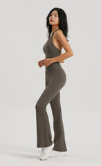 Black High-Waisted Lycra Yoga Bell-Bottom Pants for Women -Tummy Control & Butt Lifting