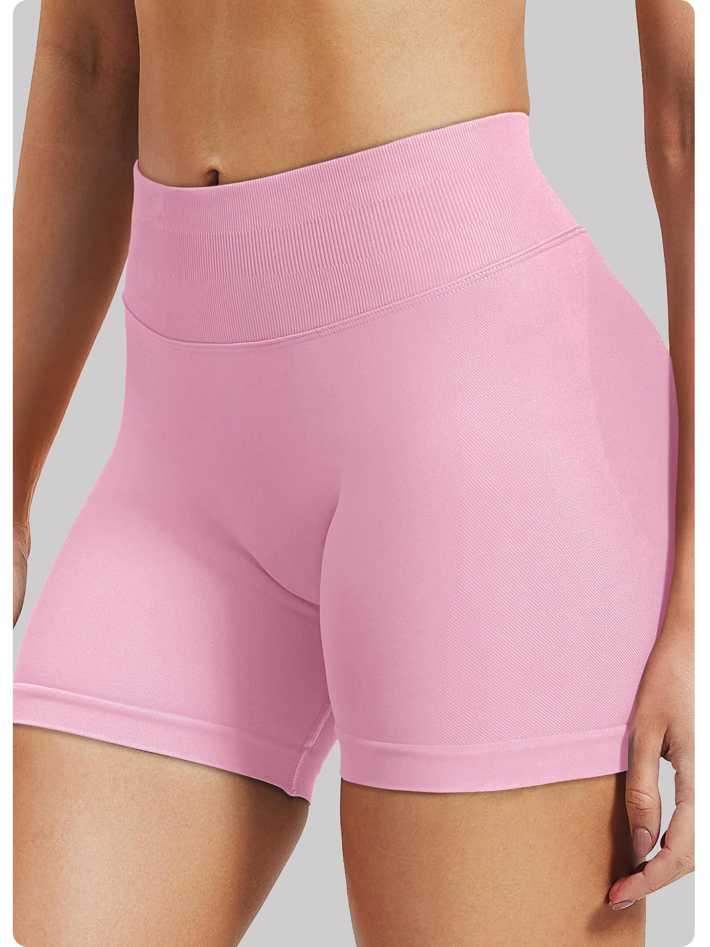 Black High-Waisted Yoga Shorts for Women, Butt-Lifting Fitness Running Shorts, Sports Leggings for Workout, Size M