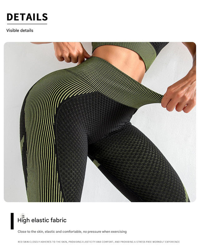 Elegant purple High Waist Yoga Set for Women - Sports Bra, Long Sleeve Shirt & Leggings 3-Piece Workout Set Size XL