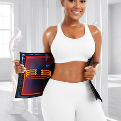 Silver Ion Sauna Waist Trainer for Women - 2-in-1 Zipper & Hook Sweat-Wicking Sports Girdle, Postpartum Fitness Shapewear
