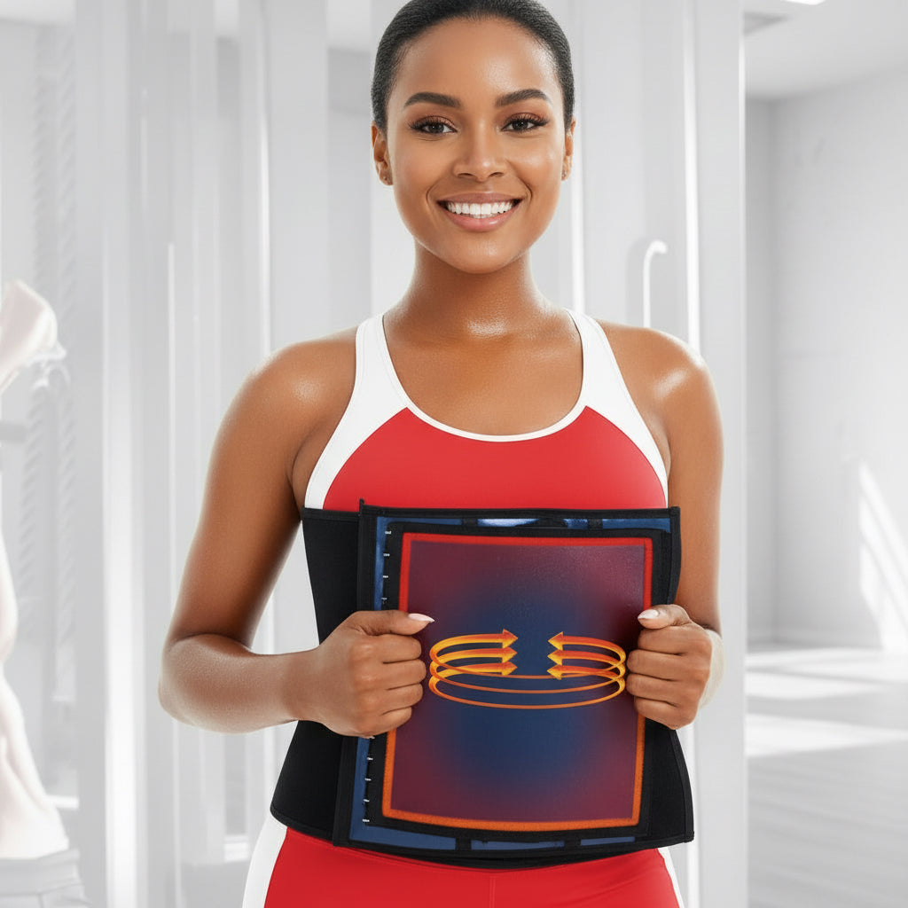 Silver Ion Sauna Waist Trainer for Women - 2-in-1 Zipper & Hook Sweat-Wicking Sports Girdle, Postpartum Fitness Shapewear