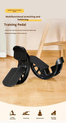 2 PCS Foot Rocker Calf Stretcher - Ankle & Lower Leg Stretching Board for Plantar Fasciitis & Achilles Relief - Anti-Slip Balance Wedge for Home & Office - Heavy Duty Black