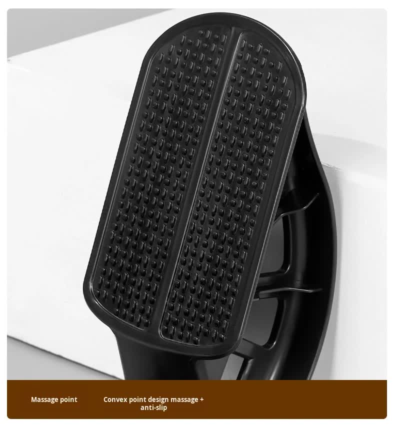 2 PCS Foot Rocker Calf Stretcher - Ankle & Lower Leg Stretching Board for Plantar Fasciitis & Achilles Relief - Anti-Slip Balance Wedge for Home & Office - Heavy Duty Black