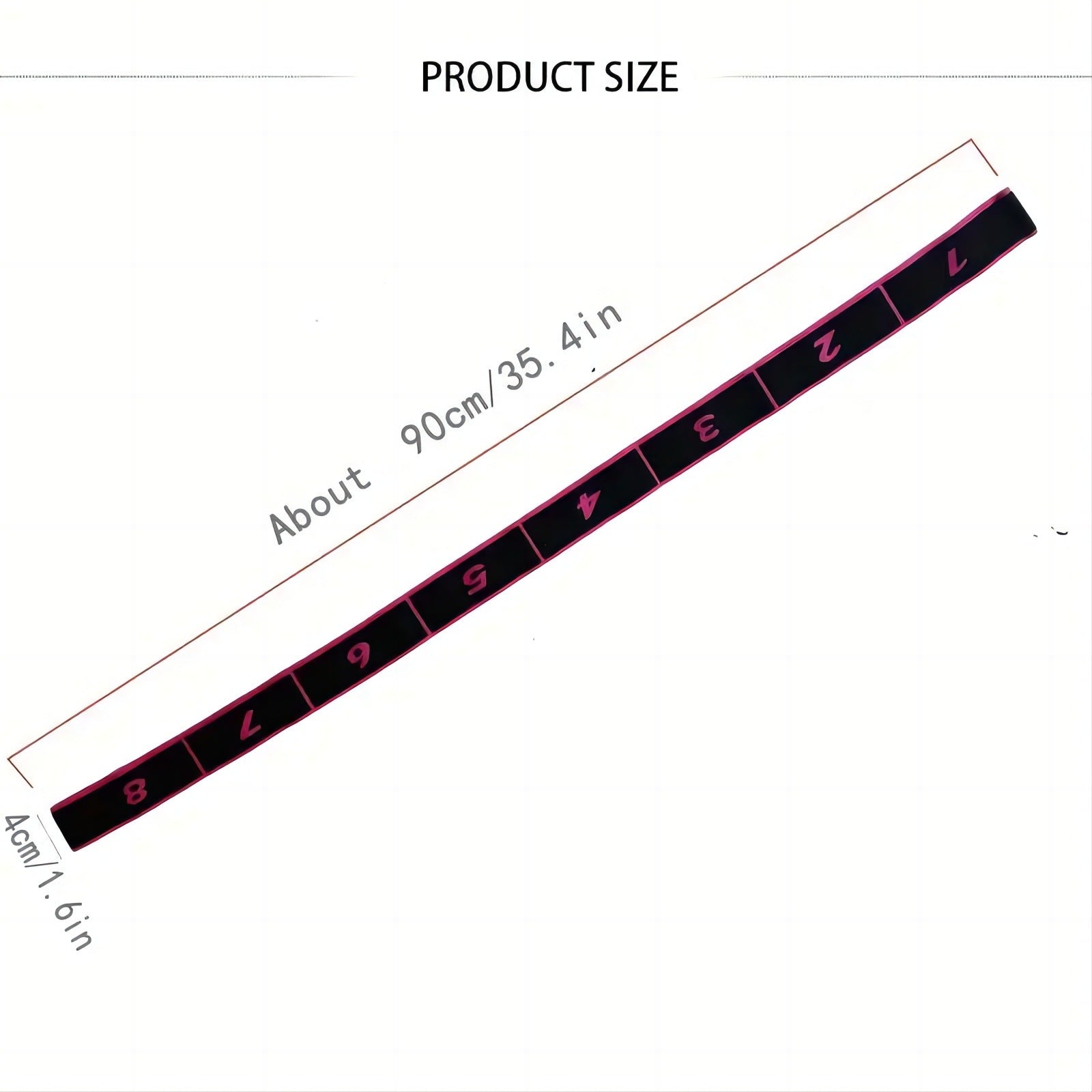 Purple 3 Pack Multi-Loop Yoga Stretching Strap with Numbered Sections 90cm Elastic Resistance Band for Dance Pilates Body Sculpting Australian Fitness Gear