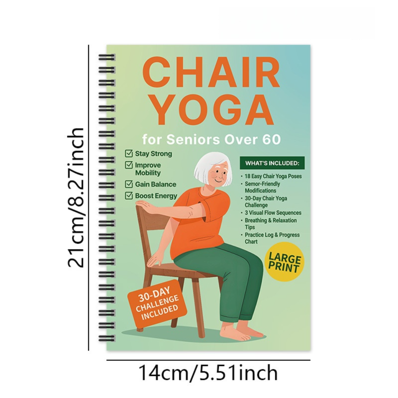 (Edition-D)Chair Yoga for Weight Loss Guide for Seniors - Portable & Easy-to-Follow Wellness Workout for Gentlely Fat Burning & Muscle Toning