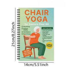 (Edition-D)Chair Yoga for Weight Loss Guide for Seniors - Portable & Easy-to-Follow Wellness Workout for Gentlely Fat Burning & Muscle Toning