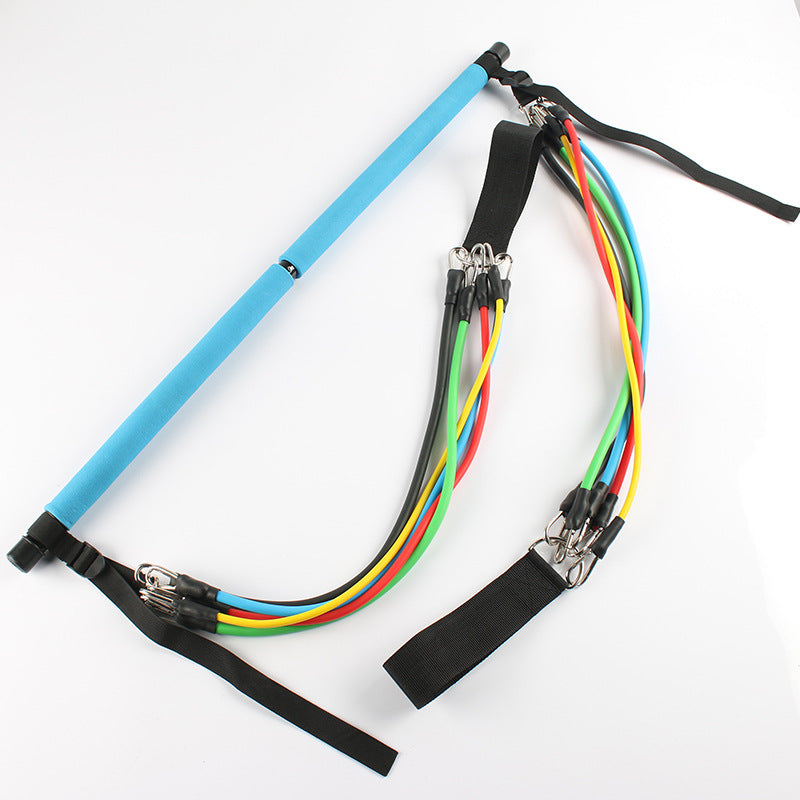 Premium Portable Pilates Bar with Resistance Bands - Full Body Workout