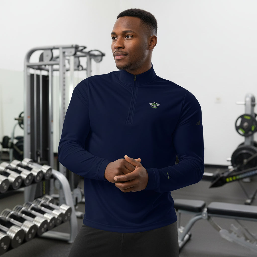 OFC Men's Eco-Friendly Quarter Zip Pullover - Performance Activewear Collegiate Navy