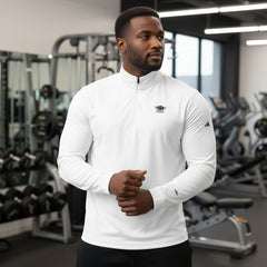 OFC Men's Eco-Friendly Quarter Zip Pullover - Performance Activewear White