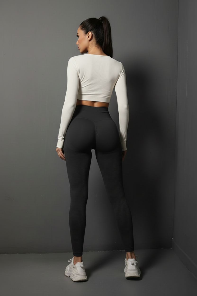 High-Waist Butt-Lifting Yoga Leggings - Premium Seamless Activewear for Women