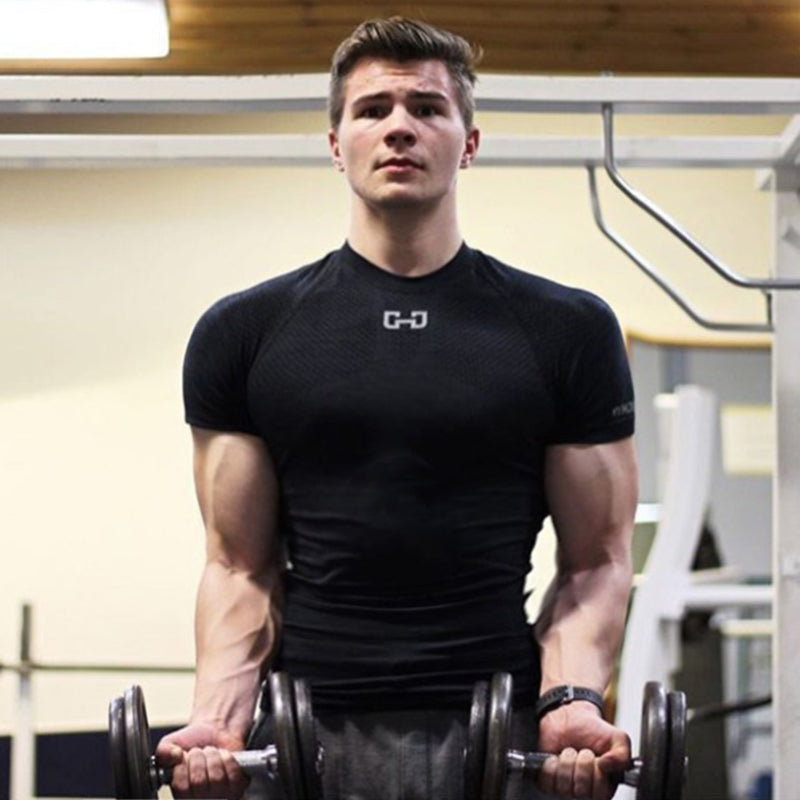 Premium Men's Quick-Dry Gym T-Shirt - Short Sleeve Running Tee