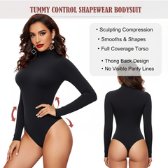 Size S Black Women's Sexy T-Back Bodysuit Thong Leotard - Milk Silk Round Neck Slim Fit Jumpsuit Base Layer
