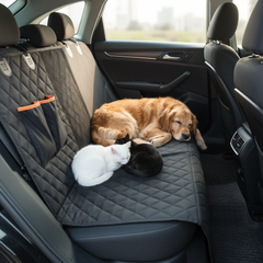 Dog Car Seat Cover, Waterproof Back Seat Protector with Side Flaps, Non‑Slip Scratchproof Hammock for Cars, Trucks & SUVs