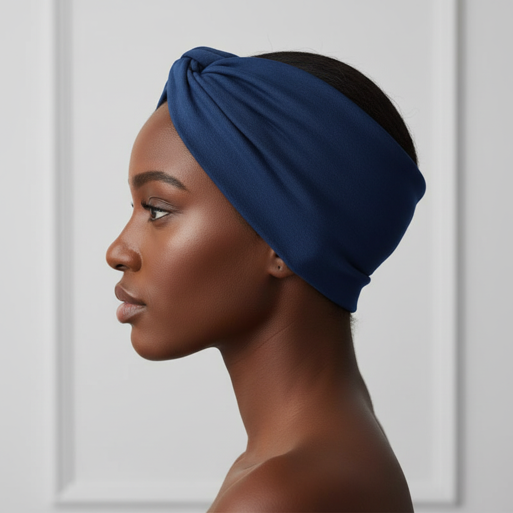 Wide Turban Headband 5-Pack - Elastic Yoga & Sports Hair Wrap for Women