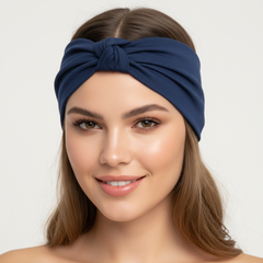 Wide Turban Headband 5-Pack - Elastic Yoga & Sports Hair Wrap for Women