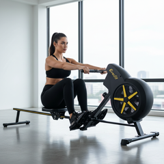 Air Rowing Machine | 8 Resistance Levels, 150kg Capacity & Whisper-Quiet | Home Gym Cardio